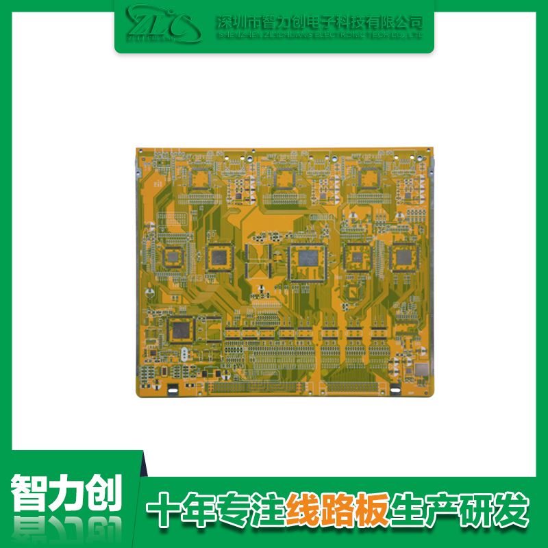 十層通信 PCB 板運用 5G 信號基站轉(zhuǎn)換模塊（表面沉金處理）.png